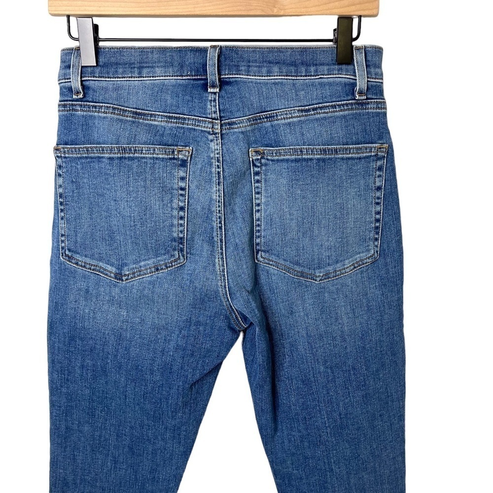 Reformation High Rise Skinny Button Fly Jeans Medium Wash Size 29 Denim - Picture 4 of 6